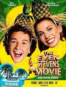 The Even Stevens Disney movie dvd