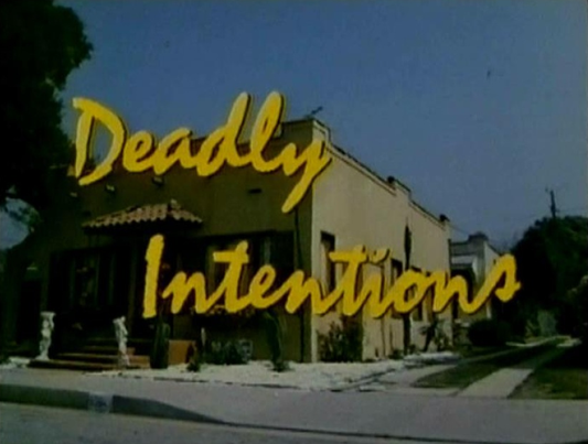 Deadly Intentions dvd